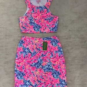 Lilly Pulitzer skirt and top set